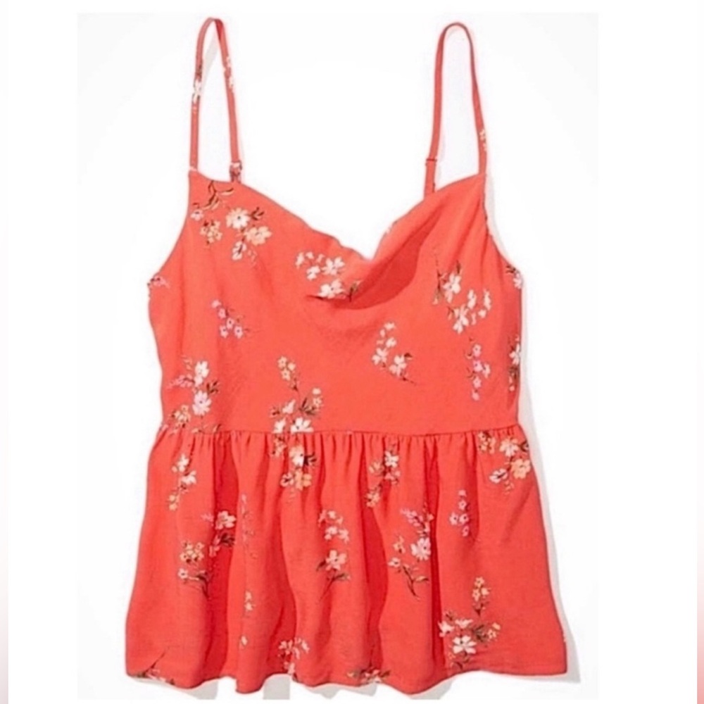 AE - Cowl Neck Peplum Cami